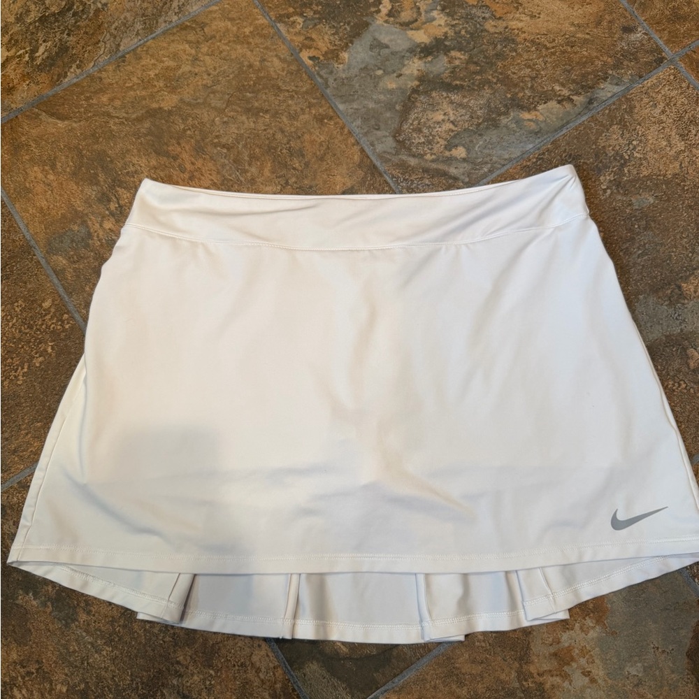 Nike Cream Pleated Skirt